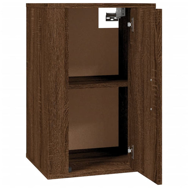TV-Wandschränke 2er Set Braun Eiche 40x60 cm