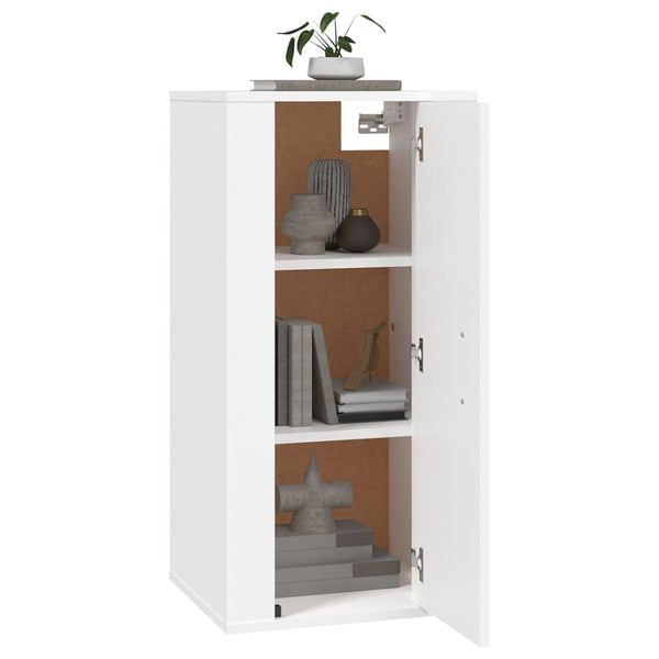 Weißer TV-Wandschrank 40x34,5x80 cm