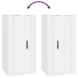 Weißer TV-Wandschrank 40x34,5x80 cm