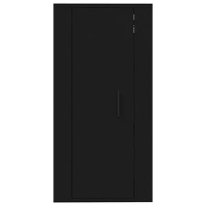 Schwarzer TV-Wandschrank 40x34,5x80 cm