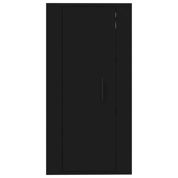 Schwarzer TV-Wandschrank 40x34,5x80 cm