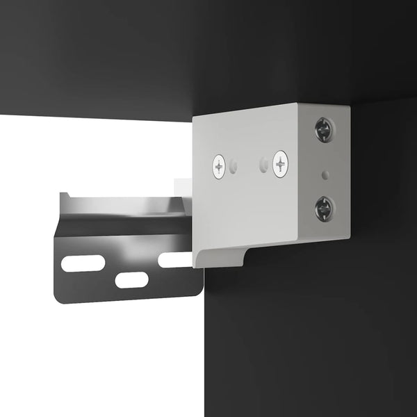 Schwarzer TV-Wandschrank 40x34,5x80 cm