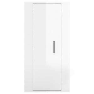 Hochglanz TV-Wandschrank Weiß 40x34,5x80 cm