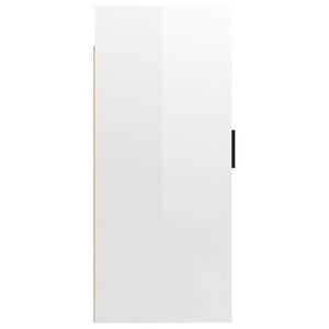 Hochglanz TV-Wandschrank Weiß 40x34,5x80 cm