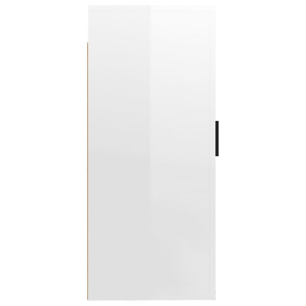 Hochglanz TV-Wandschrank Weiß 40x34,5x80 cm