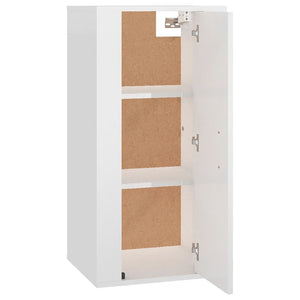 Hochglanz TV-Wandschrank Weiß 40x34,5x80 cm