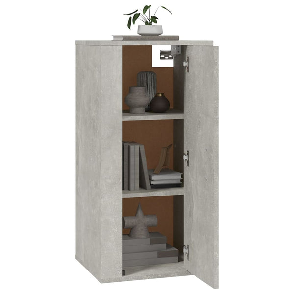TV-Wandschrank, Betongrau, 40 cm