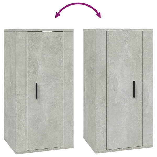 TV-Wandschrank, Betongrau, 40 cm