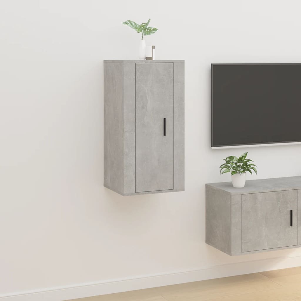 TV-Wandschrank, Betongrau, 40 cm