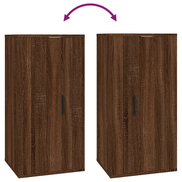 TV-Wandschrank Braun Eichen-Optik 40x80 cm