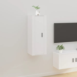 Weiße TV-Wandkonsole 40x34,5x100 cm