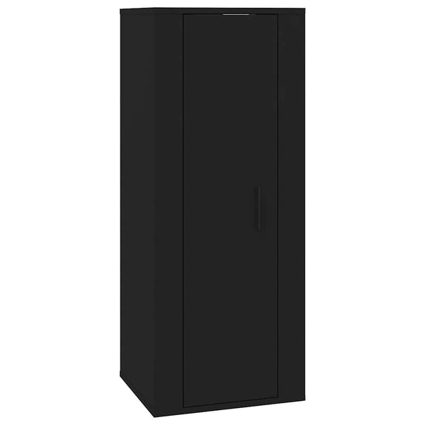 Schwarzer TV-Wandschrank 40x34,5x100 cm