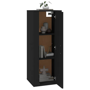 Schwarzer TV-Wandschrank 40x34,5x100 cm