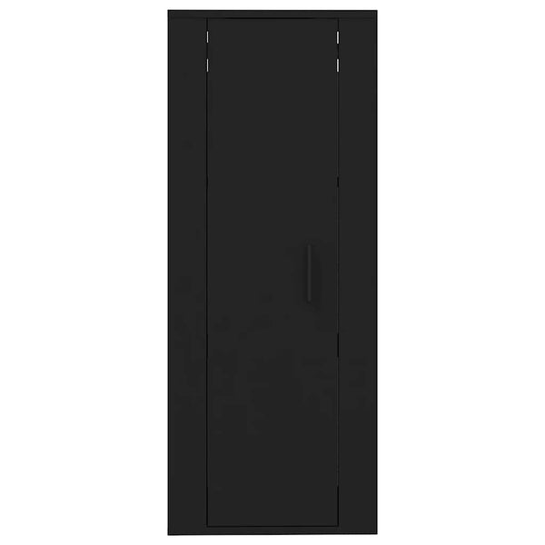 Schwarzer TV-Wandschrank 40x34,5x100 cm
