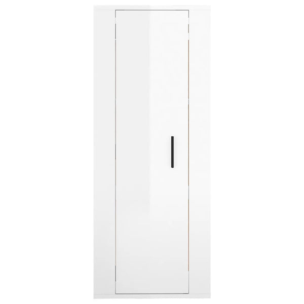 TV-Wandschrank, Hochglanz Weiß, 40x100 cm