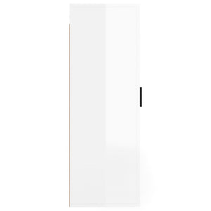TV-Wandschrank, Hochglanz Weiß, 40x100 cm