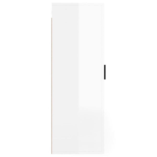TV-Wandschrank, Hochglanz Weiß, 40x100 cm