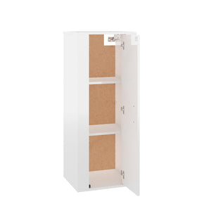 TV-Wandschrank, Hochglanz Weiß, 40x100 cm
