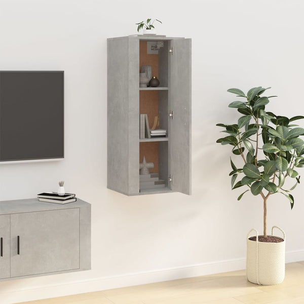 TV-Wandschrank Betongrau 40x34,5x100 cm