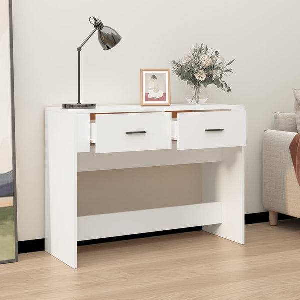 Weißer Konsolentisch mit Schubladen, 100 cm