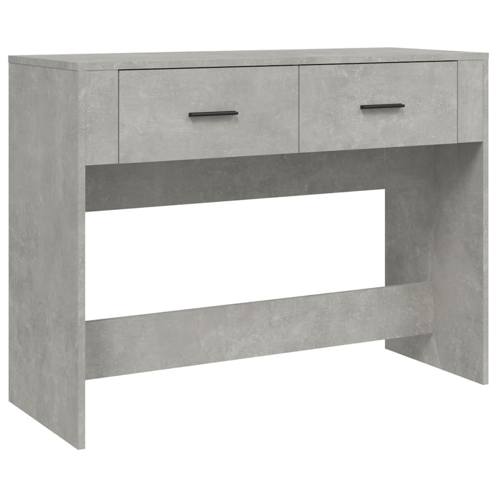 vidaXL Console de table gris béton 100x39x75 cm Bois d'ingénierie