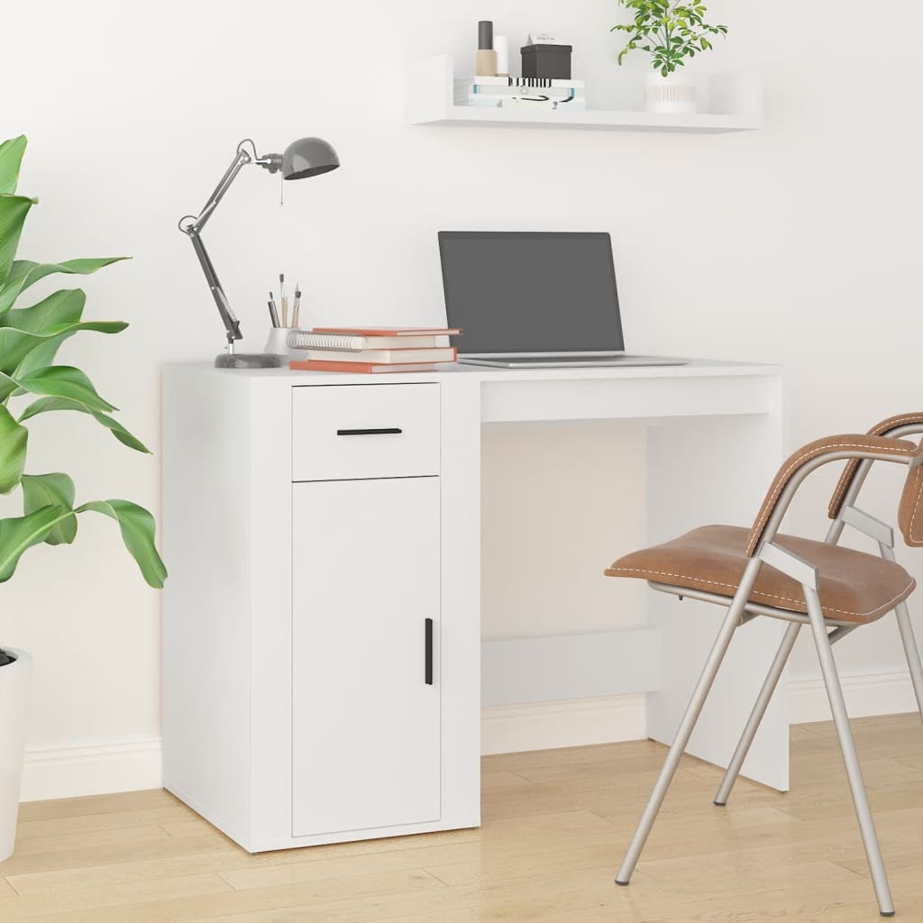 Schreibtisch Weiß 100x49 cm