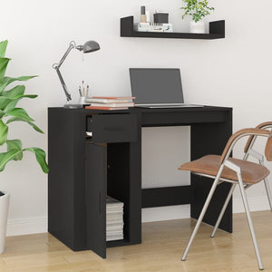Schwarzer Schreibtisch 100x49 cm
