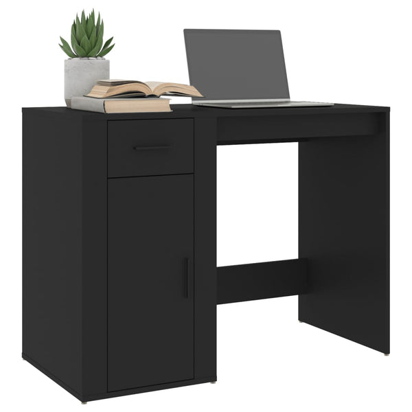 Schwarzer Schreibtisch 100x49 cm