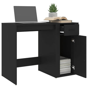 Schwarzer Schreibtisch 100x49 cm