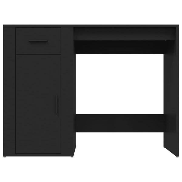 Schwarzer Schreibtisch 100x49 cm