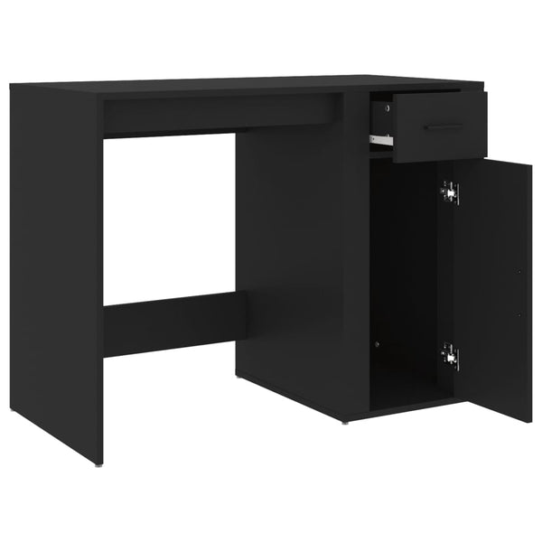 Schwarzer Schreibtisch 100x49 cm