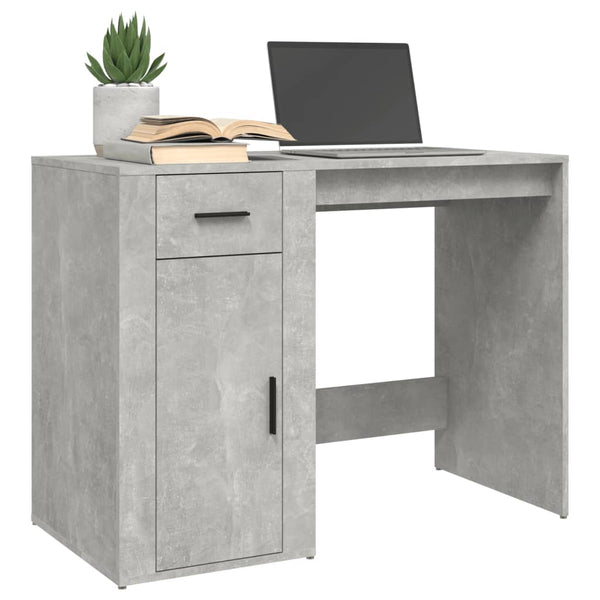 Betongrauer Schreibtisch 100 cm