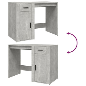 Betongrauer Schreibtisch 100 cm