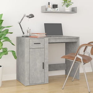 Betongrauer Schreibtisch 100 cm