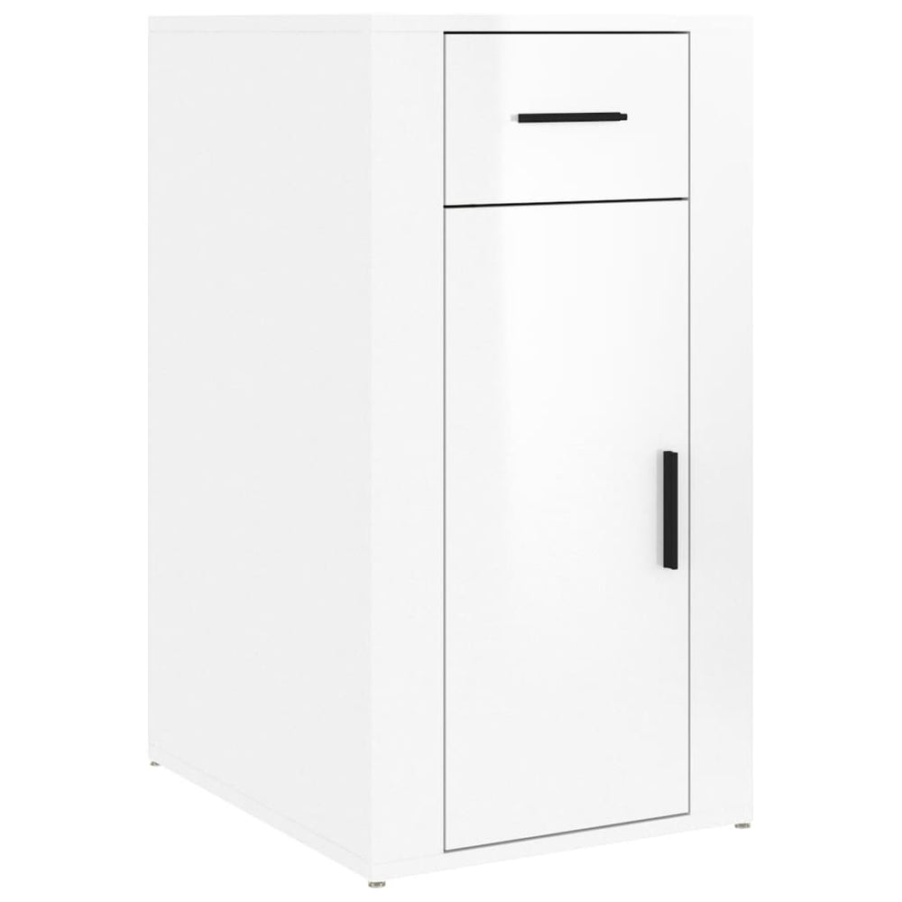Hochglanz Büroschrank Weiß 40x49x75cm