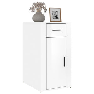 Hochglanz Büroschrank Weiß 40x49x75cm