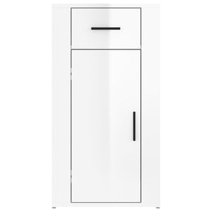 Hochglanz Büroschrank Weiß 40x49x75cm