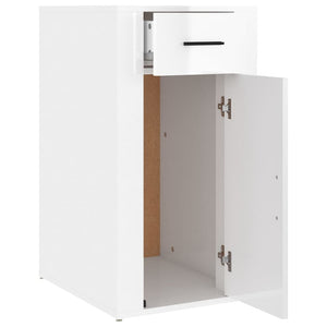 Hochglanz Büroschrank Weiß 40x49x75cm