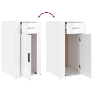 Hochglanz Büroschrank Weiß 40x49x75cm