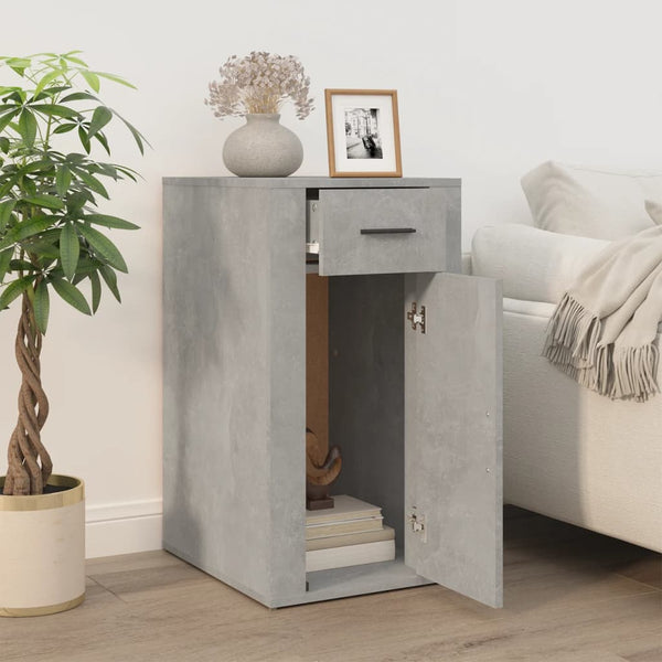 Büroschrank Betongrau 40x49x75 cm