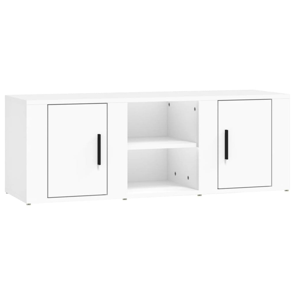 Weißer TV-Schrank Holz 100cm