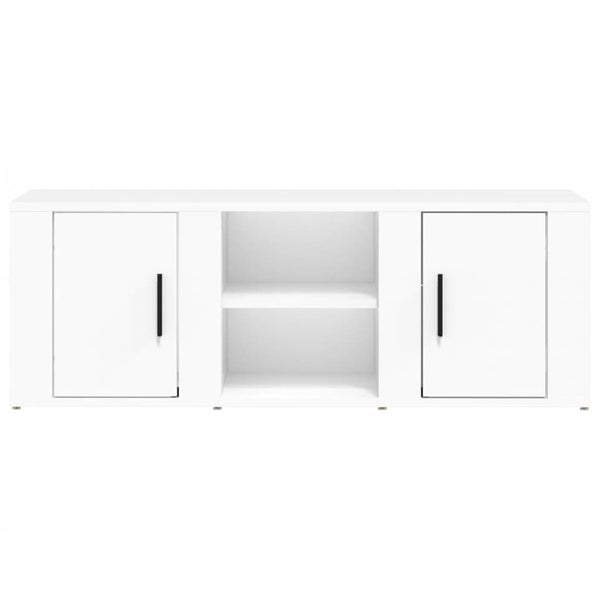 Weißer TV-Schrank Holz 100cm