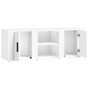 Weißer TV-Schrank Holz 100cm
