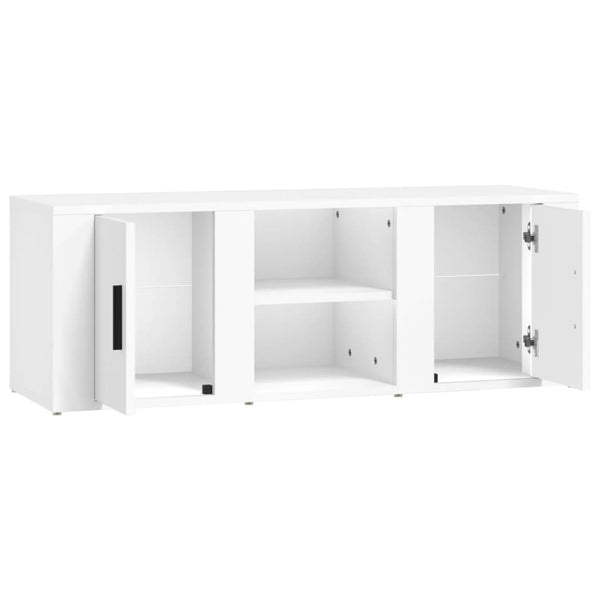 Weißer TV-Schrank Holz 100cm