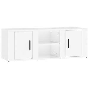 TV-Schrank Hochglanz Weiß 100 cm