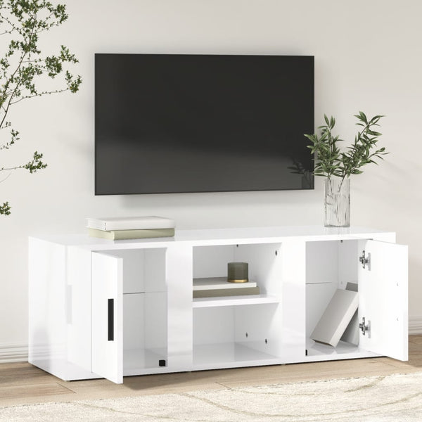 TV-Schrank Hochglanz Weiß 100 cm