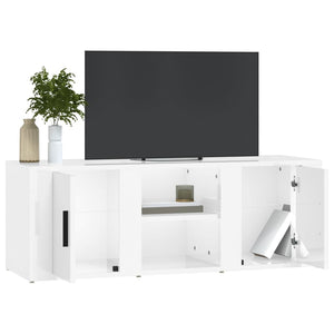 TV-Schrank Hochglanz Weiß 100 cm
