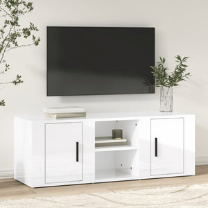 TV-Schrank Hochglanz Weiß 100 cm