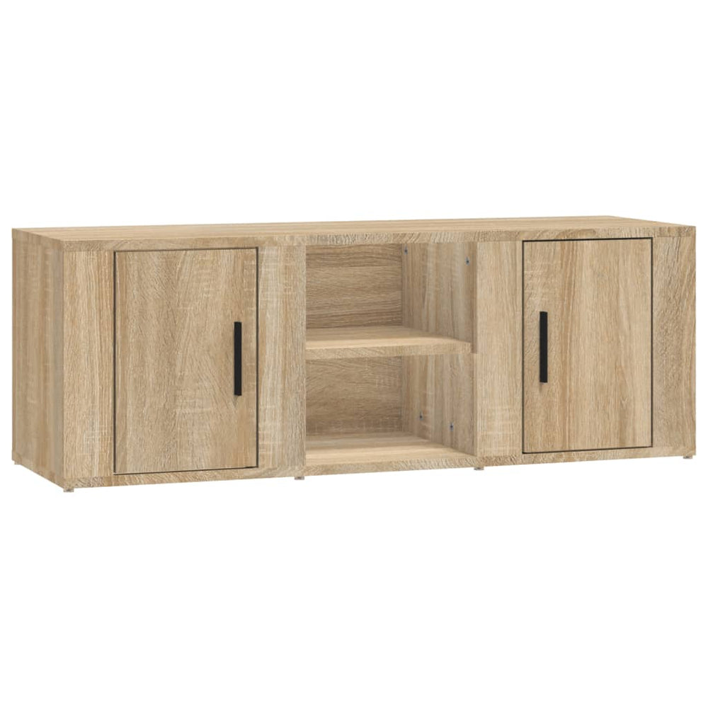 vidaXL Meuble TV chêne Sonoma 100x31,5x35 cm Aggloméré