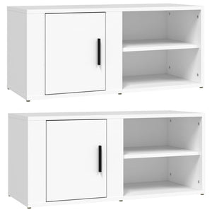 TV-Schränke Weiß Holzwerkstoff 80cm, 2er Set